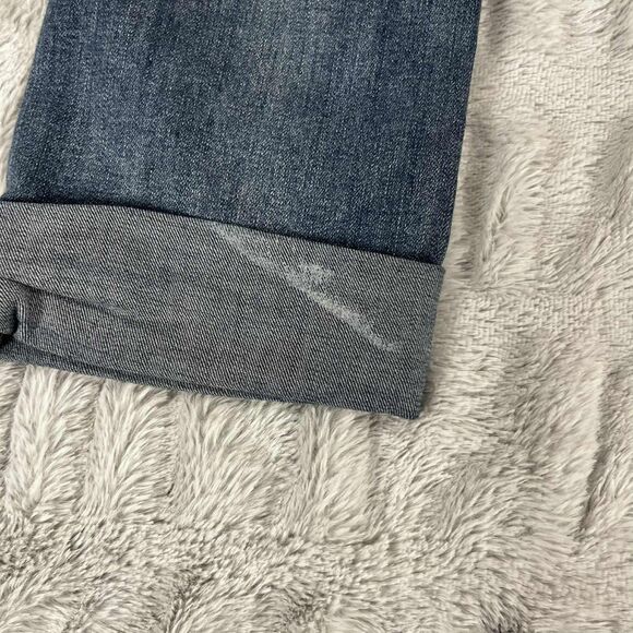 SO Jeans Women 7 Skinny Distressed Dark Wash Cuffed Denim Mid Rise Casual Boho - Picture 8 of 11